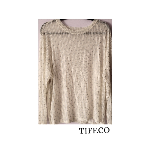 Drop Shoulder Sheer Top - Picture 1 of 4